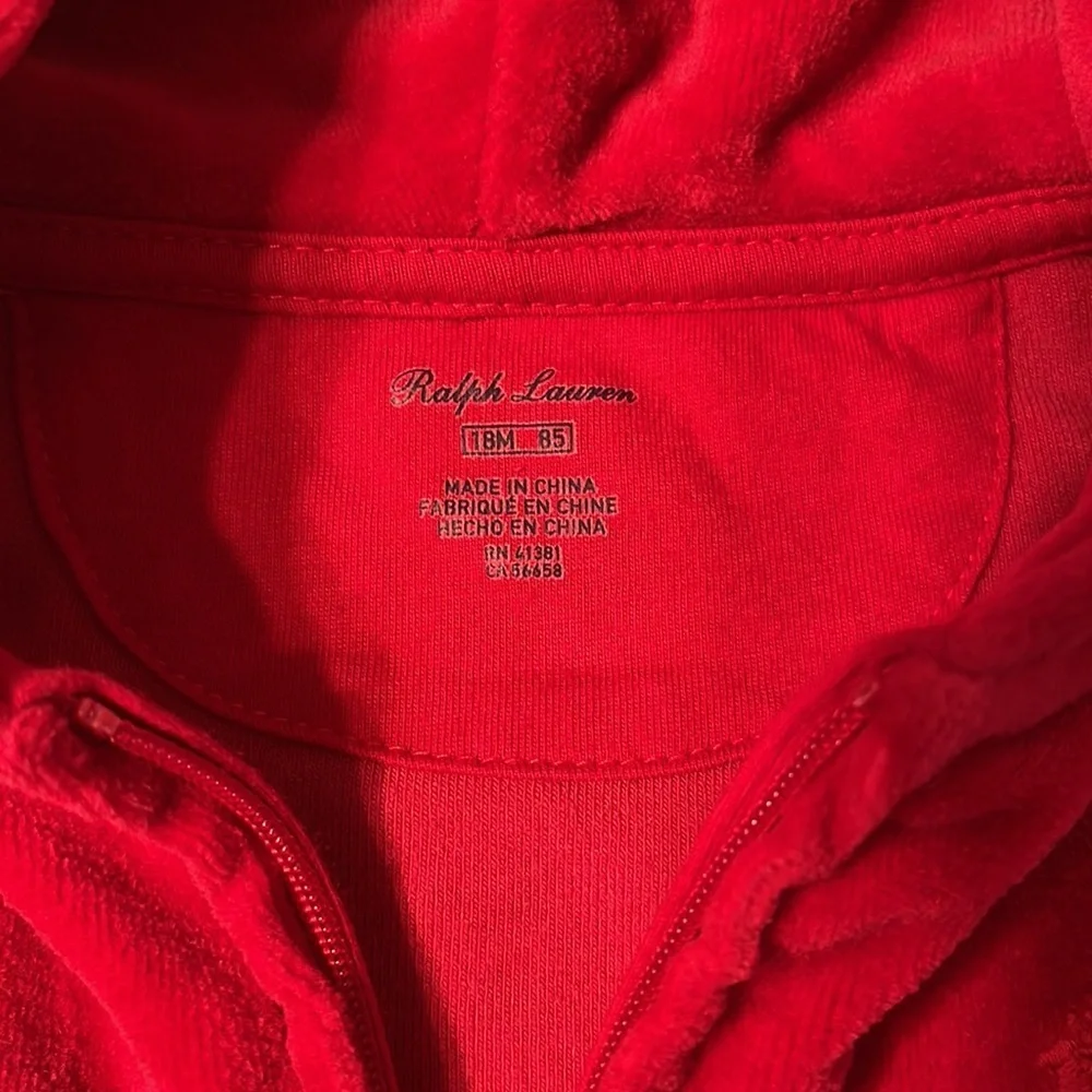 RALPH LAUREN velvet tracksuit